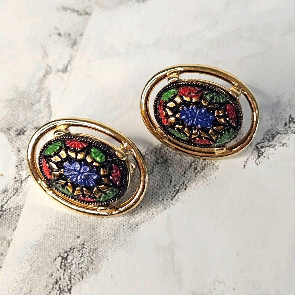 Sarah Coventry "Light of the East" Earrings
